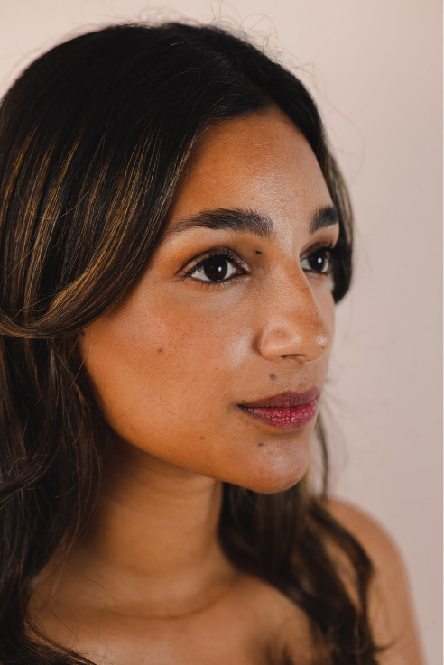 Browlift-produktfoto Modell som genomgått behandlingen browlift